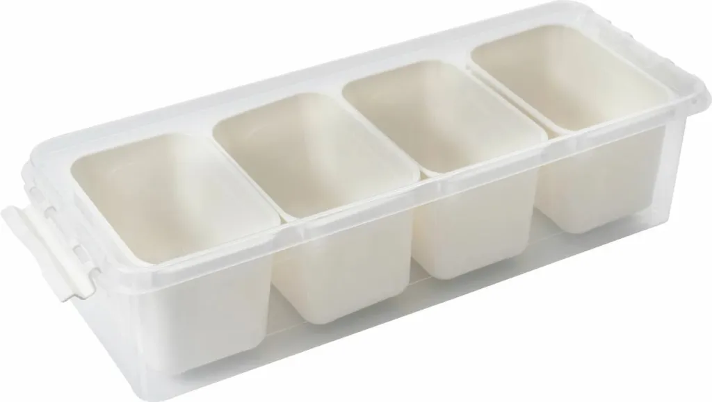 Set kuti plastike për organizim (4 copë), Hermia, 4Lukutu10, transparente - 7