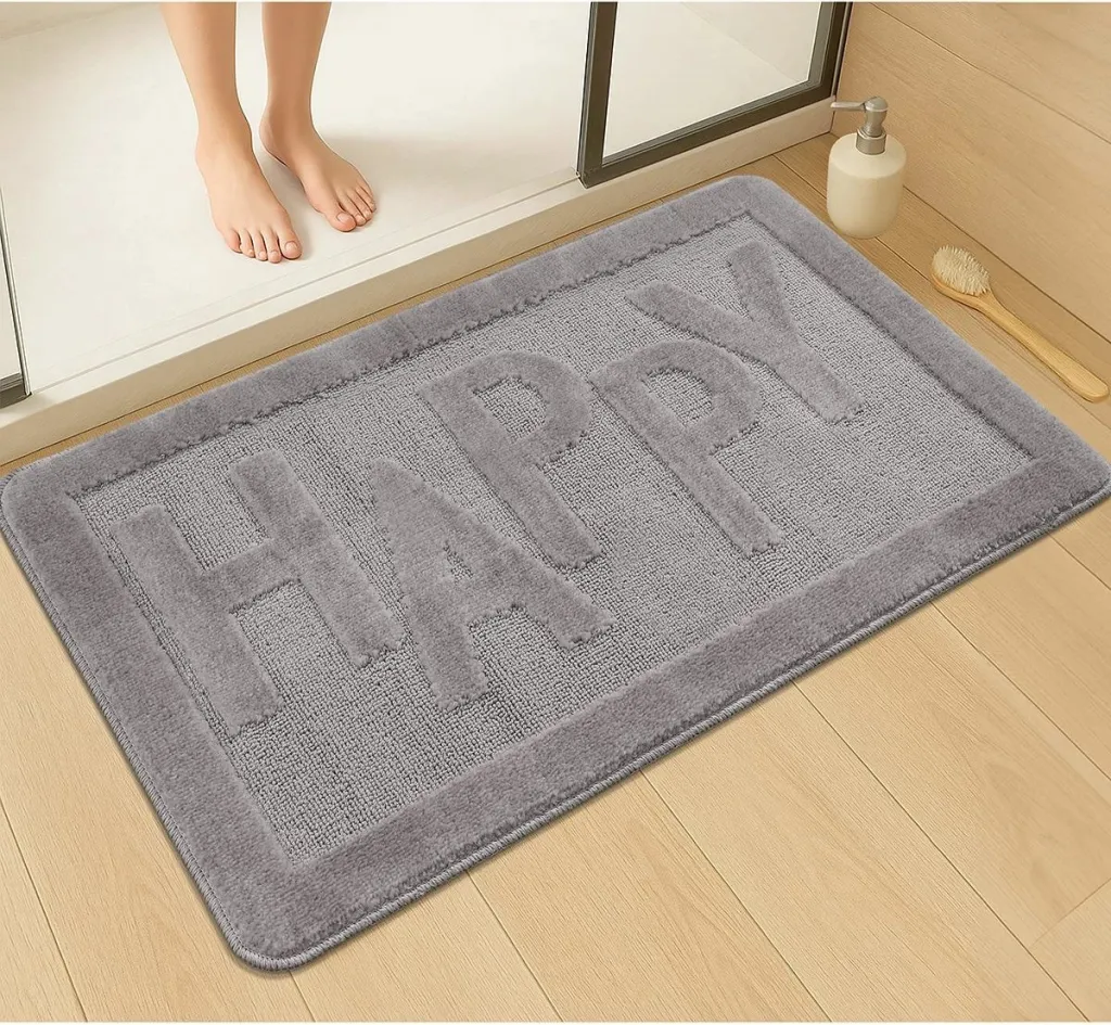 Tapet për banjo Mijölnir, gri, HAPPY, 60x100cm - 2