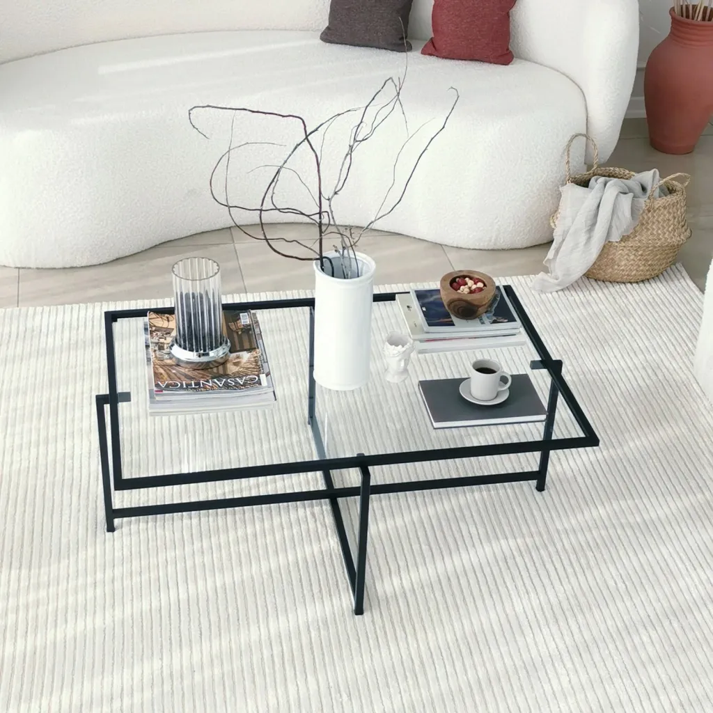 Tavolinë kafeje Hanah Home, Sun S408, ngjyrë e zezë - 9