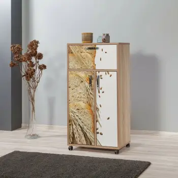 Dollap multifunksional, ngjyrë lisi Sonoma, dizajn modern, Hanah Home, Kiler - 736