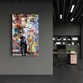 Pikturë dekorative prej xhami të temperuar, shumëngjyrëshe, Wallity VFT-3028, 46x72cm