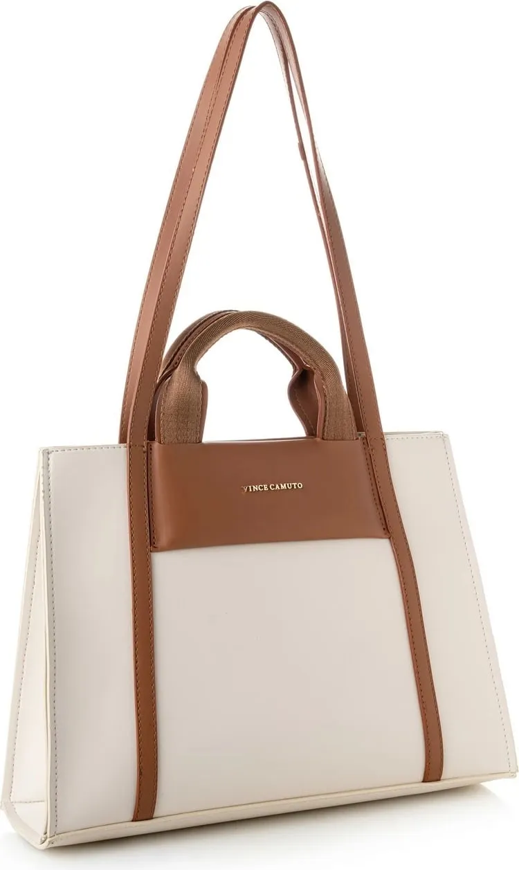 Tote bag Vince Camuto, Umbria, krem dhe kafe e hapur - 1