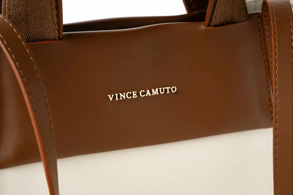 Tote bag Vince Camuto, Umbria, krem dhe kafe e hapur - 3