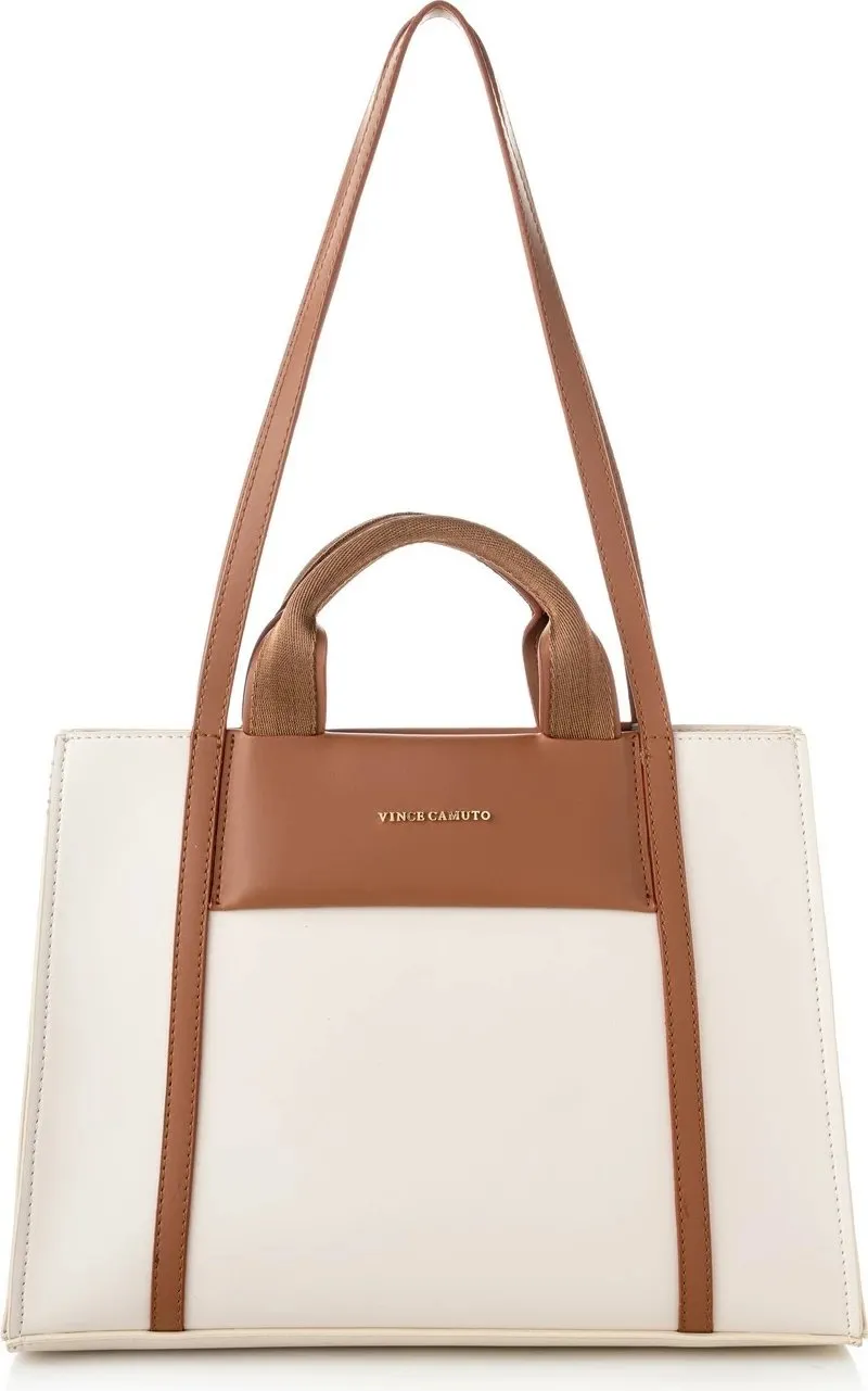 Tote bag Vince Camuto, Umbria, krem dhe kafe e hapur - 4