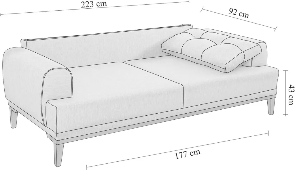 Set divani Atelier del Sofa, Vina, krem dhe arre - 15