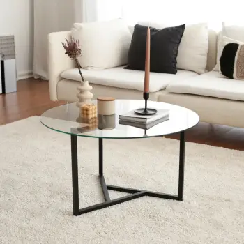 Tavolinë kafeje Hanah Home, Trio, xham i tejdukshëm, S402