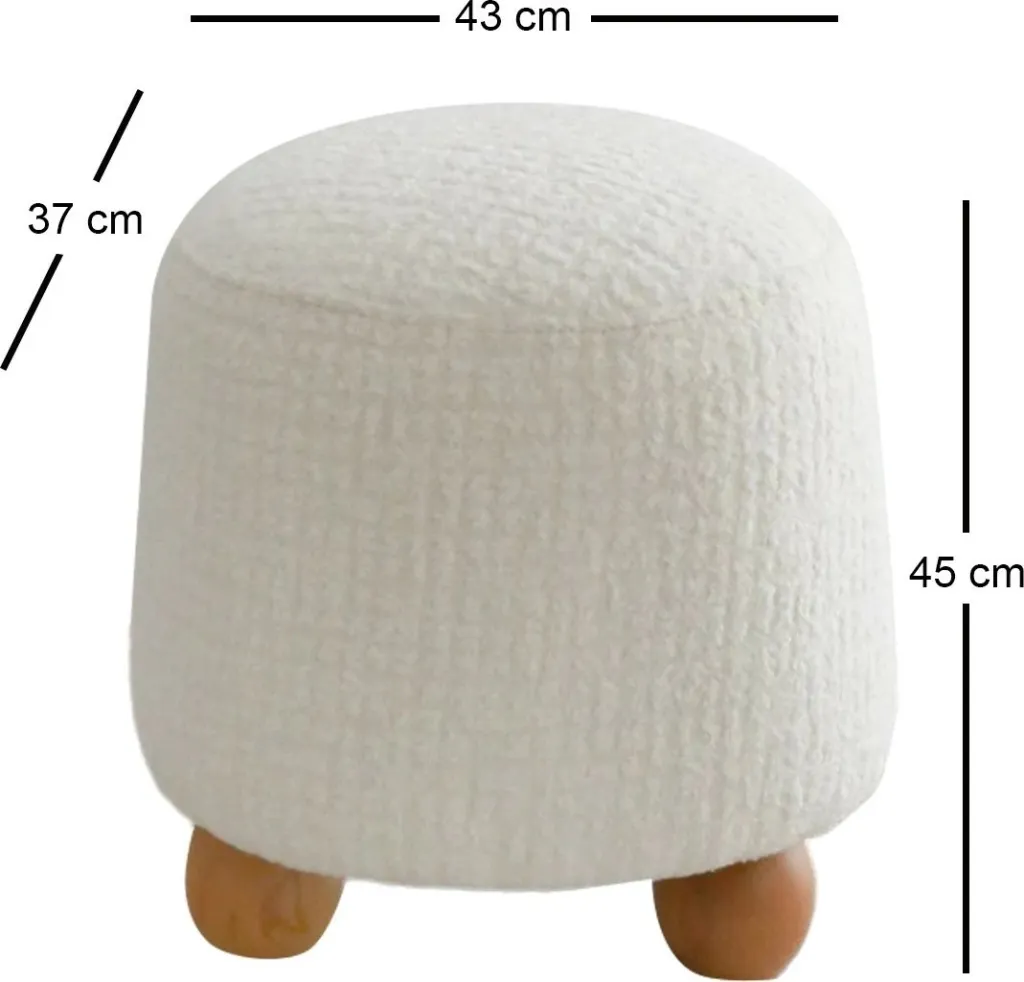 Puf Atelier del Sofa, Fumi, i bardhë - 5