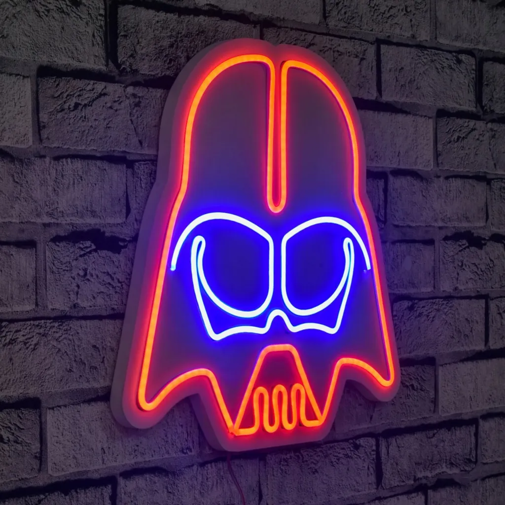 Dekor dritash LED plastike, Darth Vader, e kuqe dhe blu - 1