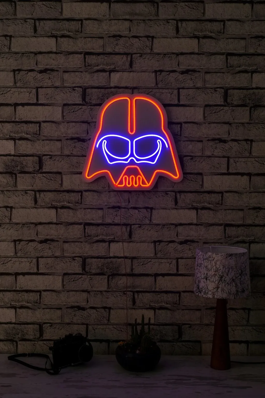 Dekor dritash LED plastike, Darth Vader, e kuqe dhe blu - 3