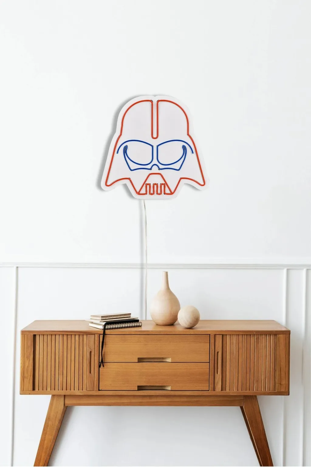 Dekor dritash LED plastike, Darth Vader, e kuqe dhe blu - 5