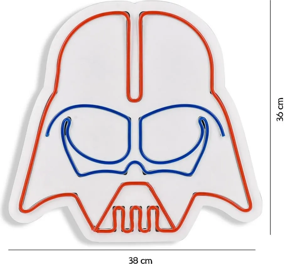 Dekor dritash LED plastike, Darth Vader, e kuqe dhe blu - 9