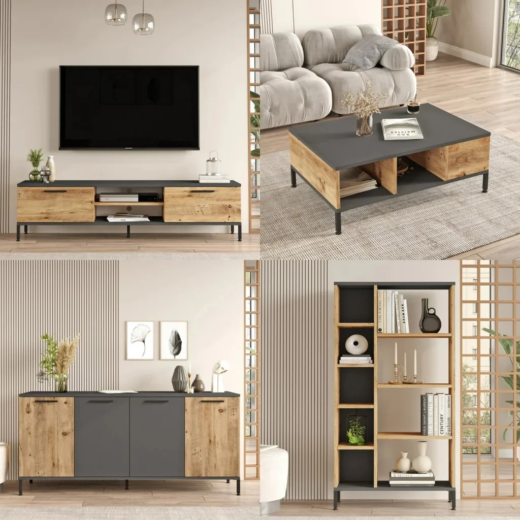 Set mobiljesh për dhomë dite, Hanah Home, Rl6-Aa - 4