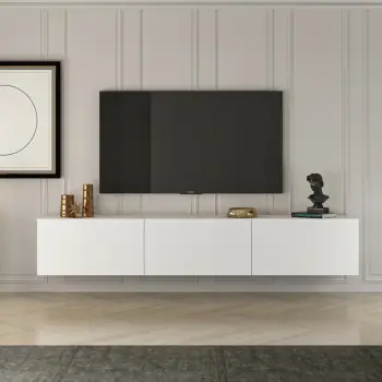 Komodë TV Hanah Home, ngjyrë e bardhë, West