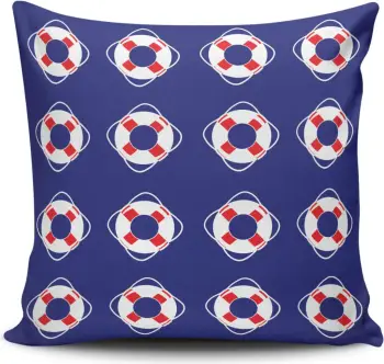 Jastëk dekorativ, këllëf Aberto Design, NKLF-152, shumëngjyrësh, 43x43cm