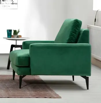 Karrige Wing Atelier del Sofa, Papira, ngjyrë jeshile mente