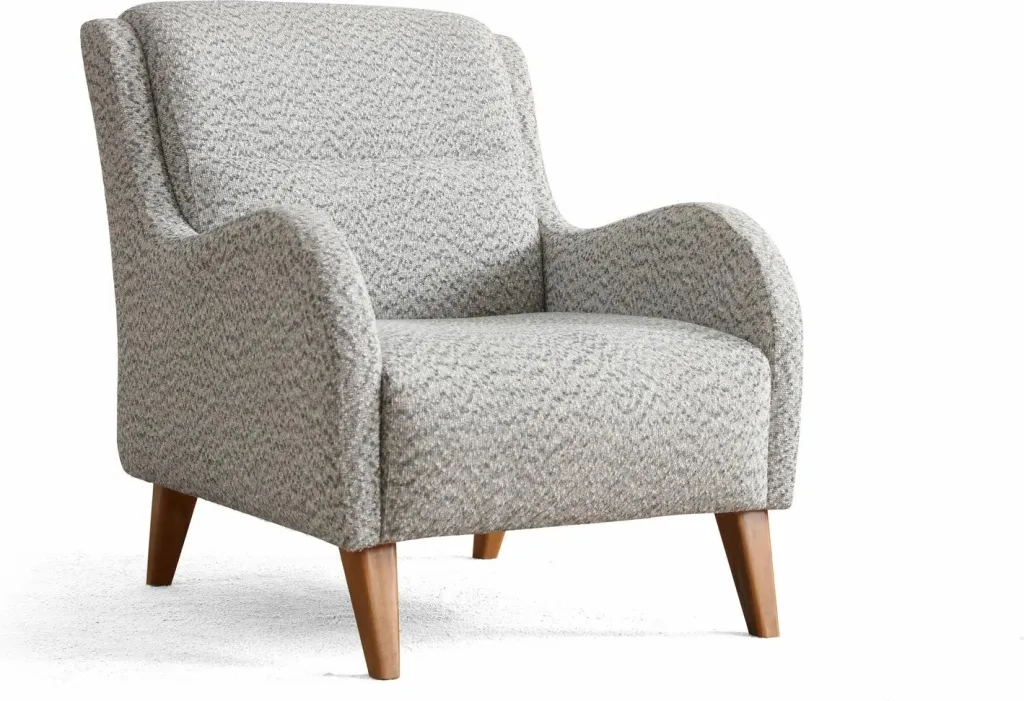 Karrige Wing Atelier del Sofa, Nice Bergere, krem dhe kaltër - 5