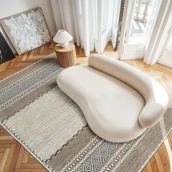 Qilim (50x80) Conceptum Hypnose, Woosonıl133, bezhë, kafe, e zezë