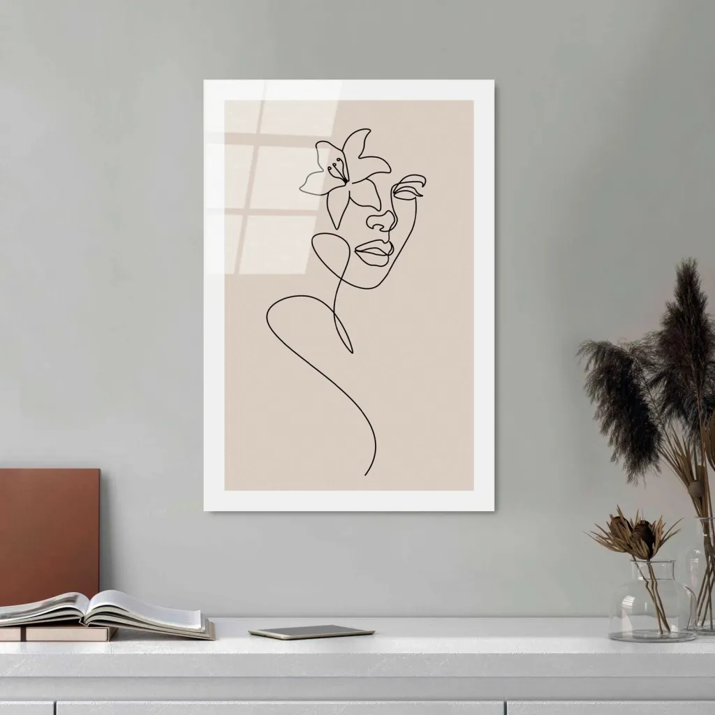 Pikturë dekorative prej xhami të temperuar, Wallity, UV-1036, 30x45cm - 1