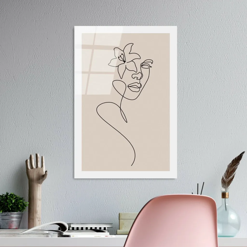 Pikturë dekorative prej xhami të temperuar, Wallity, UV-1036, 30x45cm - 2