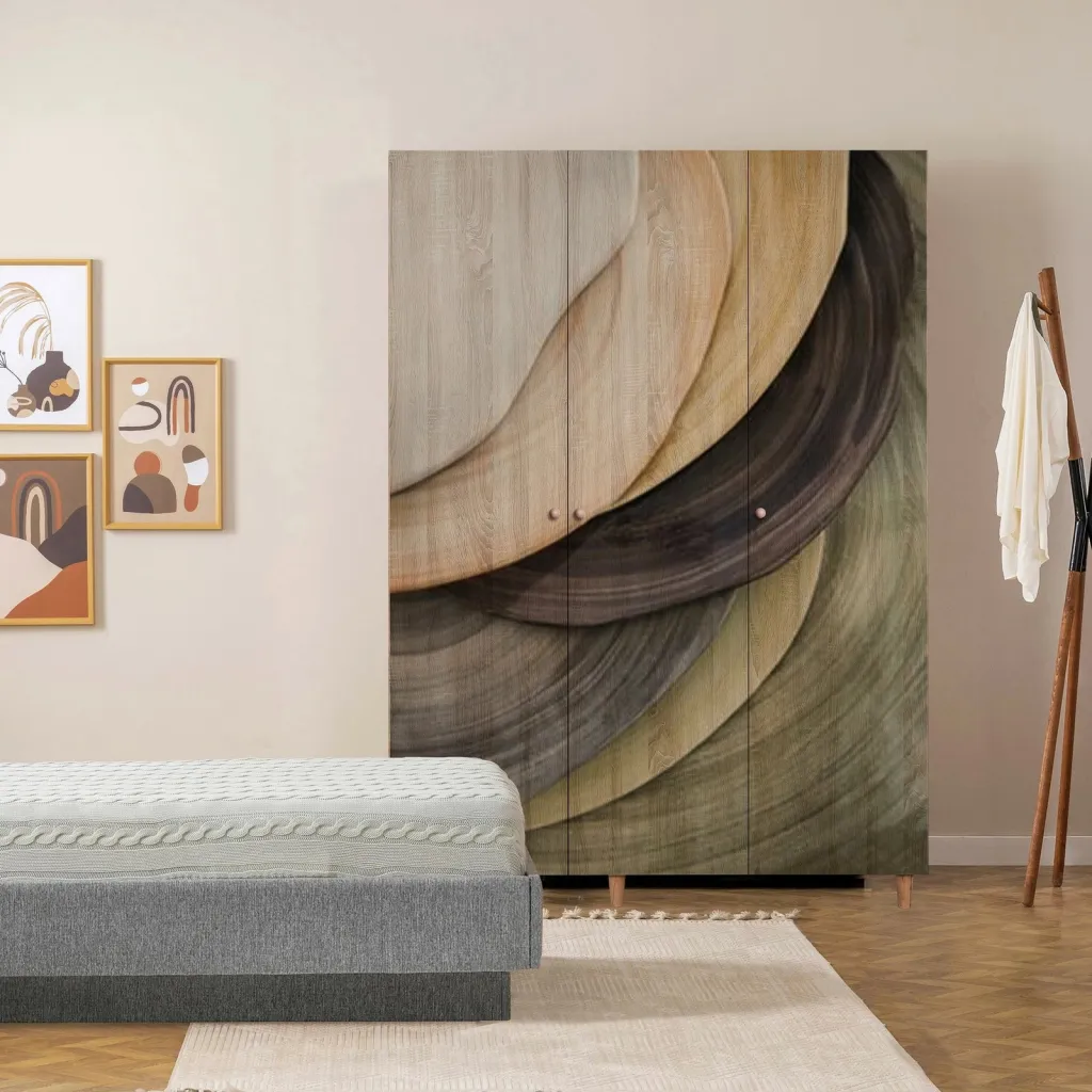 Dollap Lena 3, ngjyrë sonomo, 135x192x52cm - 2