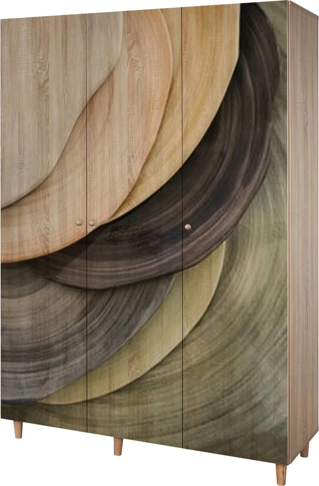 Dollap Lena 3, ngjyrë sonomo, 135x192x52cm - 3