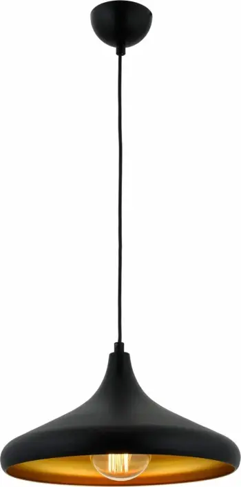 Llambë tavani Opviq, AV-4106-M8-BSY-36, metal i zi, 80x36cm