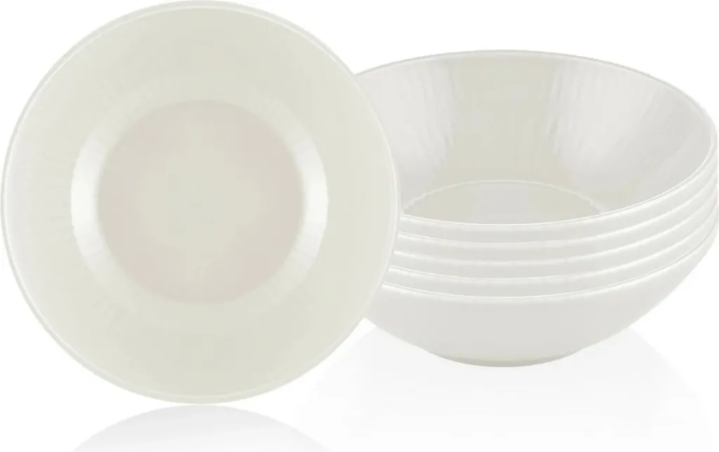 Set 6 pjata të thella Hermia, krem, NON0017 - 3