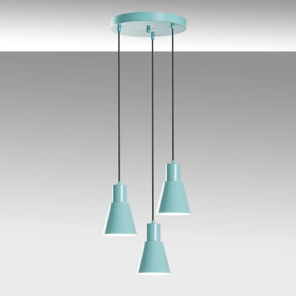 Llambë tavani Opviq, Konikkem - 6357 - 3, ngjyrë turquoise - 5