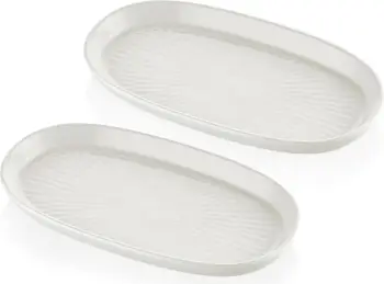 Set pjatash servirëse Hermia NON0022, 2 copë, krem