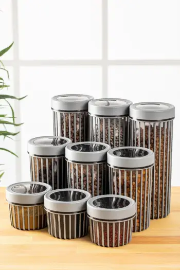 Set kuti për organizim (9 copë), Hermia, Lınea9Lukrsk, gri