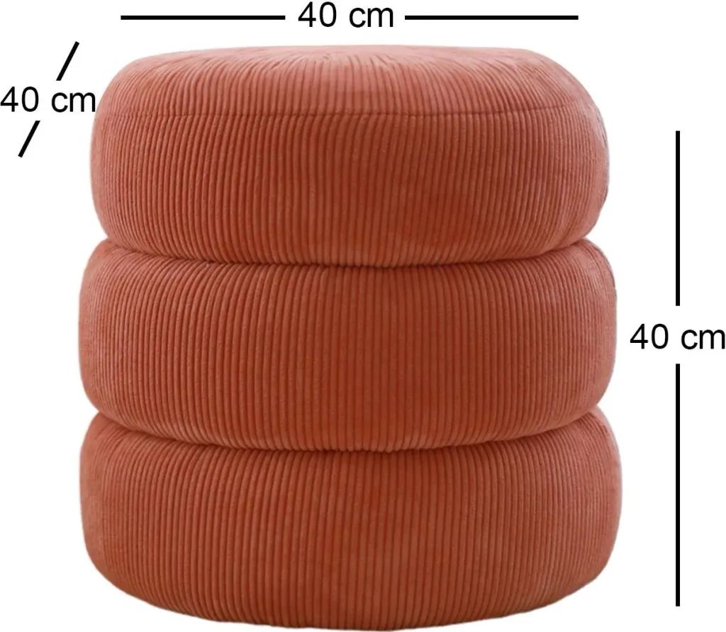Puf Atelier del Sofa, Boum - ngjyrë korale - 4