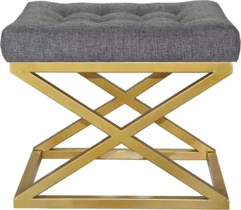 Puf Atelier del Sofa, kapraz - ari, gri