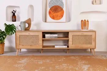 Komodë TV Hanah Home, Hazeran 180, ngjyrë lisi