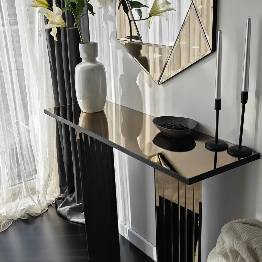 Komodë bronzi Hanah Home, 2 sirtarë - 3