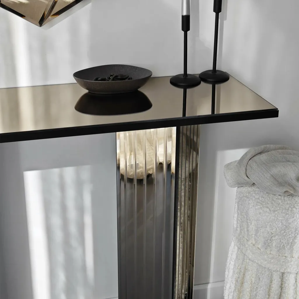 Komodë bronzi Hanah Home, 2 sirtarë - 5