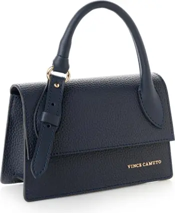 Çantë dore Vince Camuto, ngjyrë kaltër e errët, Parma