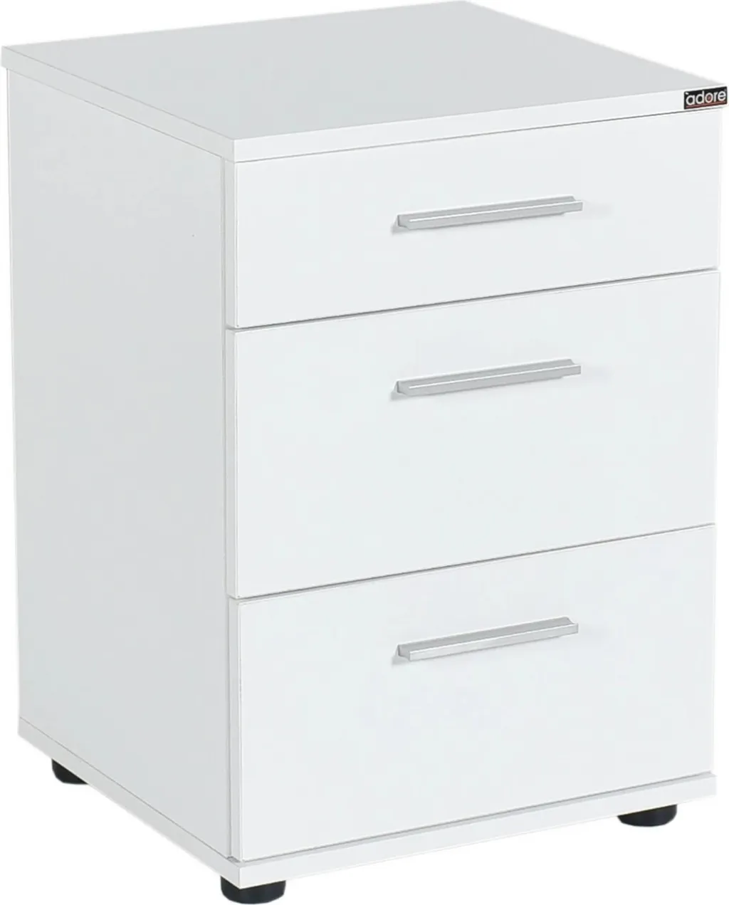 Komodinë Hanah Home, Kmd-530-Bb-1, e bardhë, 3 sirtarë - 2