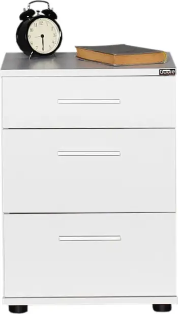 Komodinë Hanah Home, Kmd-530-Bb-1, e bardhë, 3 sirtarë
