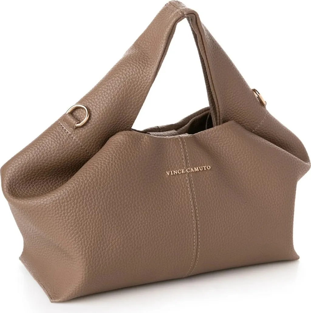 Çantë dore Vince Camuto, ngjyrë mink, Capri - 1