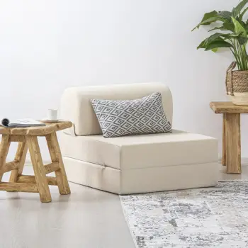 Krevate-kolltuk një vendësh, Atelier del Sofa, Magic, kadife bezhë