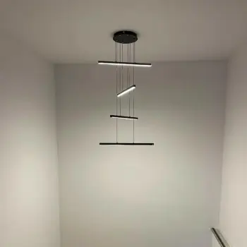 Llambë varëse moderne Opviq, L1244, e zezë