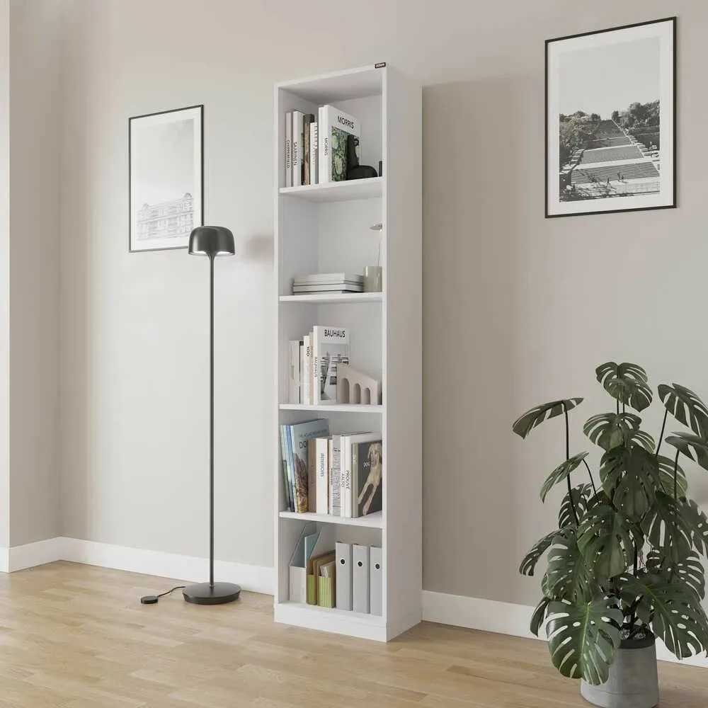 Raft librash Hanah Home, Ktp-325-Bb-1, ngjyrë e bardhë - 2