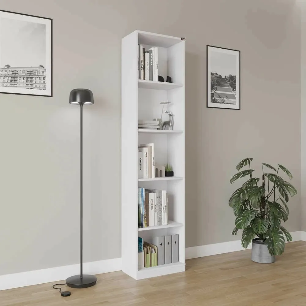 Raft librash Hanah Home, Ktp-325-Bb-1, ngjyrë e bardhë - 3