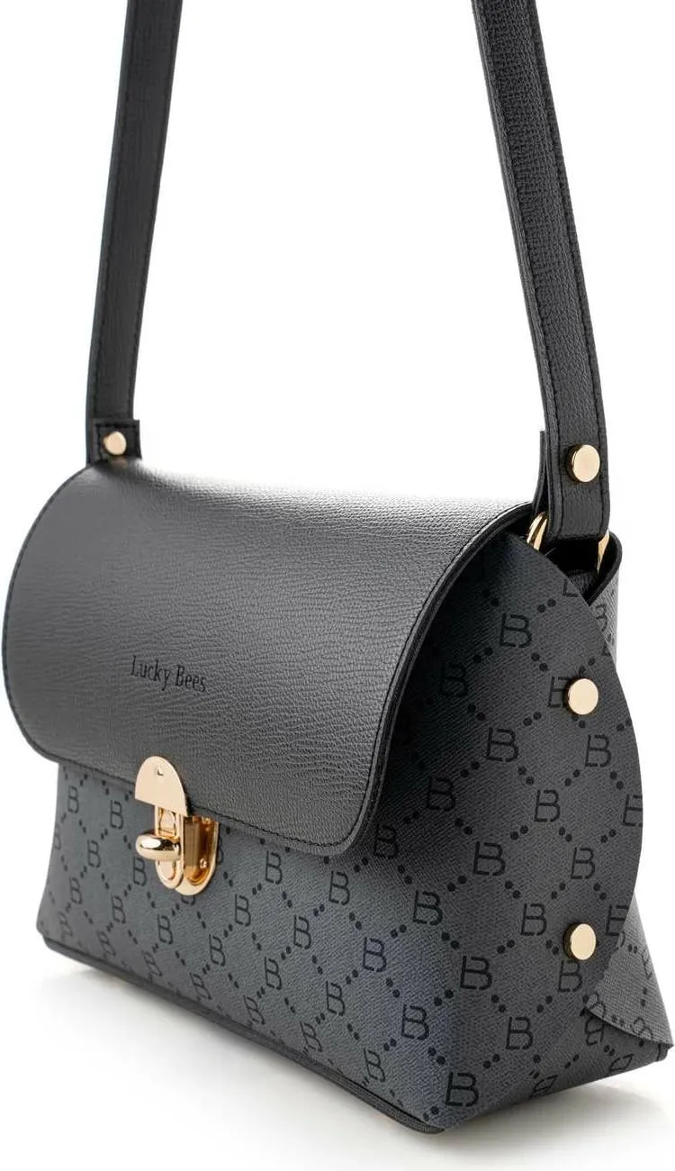 Çantë crossbody Lucky Bees, 1278, e zezë, gri - 5