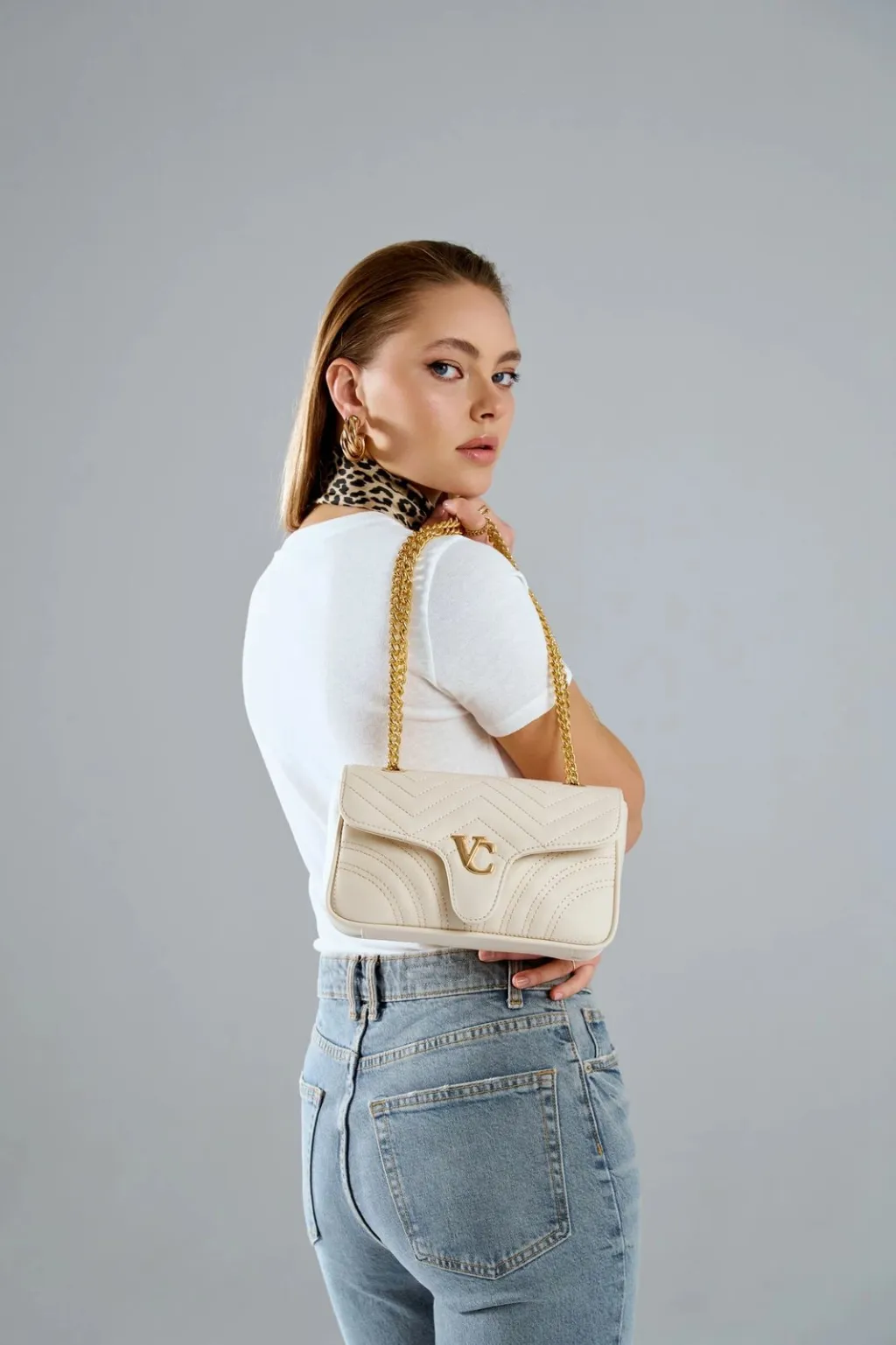 Çantë supi Vince Camuto, Lucca, krem - 6