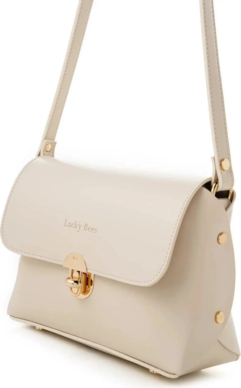 Çantë crossbody Lucky Bees, krem, 1278 - 5