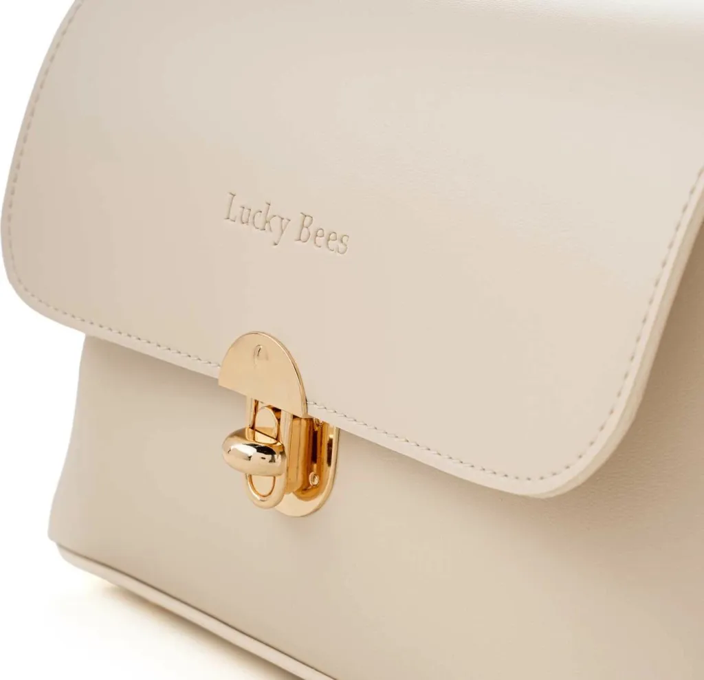 Çantë crossbody Lucky Bees, krem, 1278 - 6