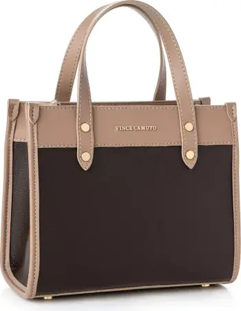 Çantë tote Cortona, ngjyrë krem dhe mink, Vince Camuto