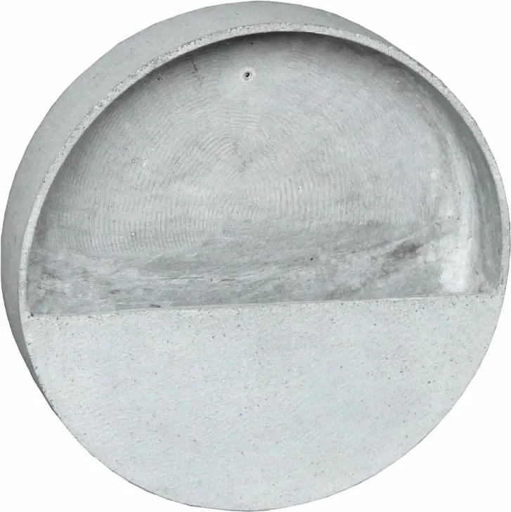 Mbajtëse për bimë aromatike për mur, gur i sinterizuar, gri, 25x25x8cm - 1