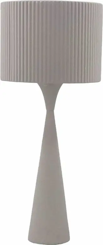 Llambë tavoline LINEAR 60, metal i bardhë, 26x26x60cm